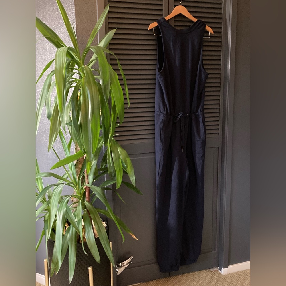 Sweaty Betty Navy High-Neck Jumpsuit - Picture 4 of 15